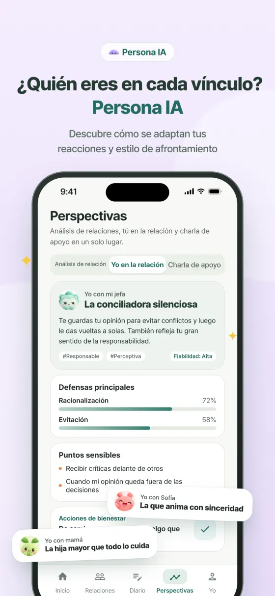 Persona IA: yo en la relación