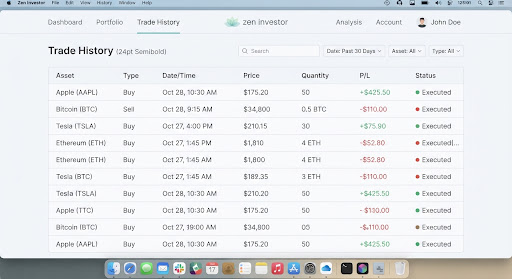 Trade History